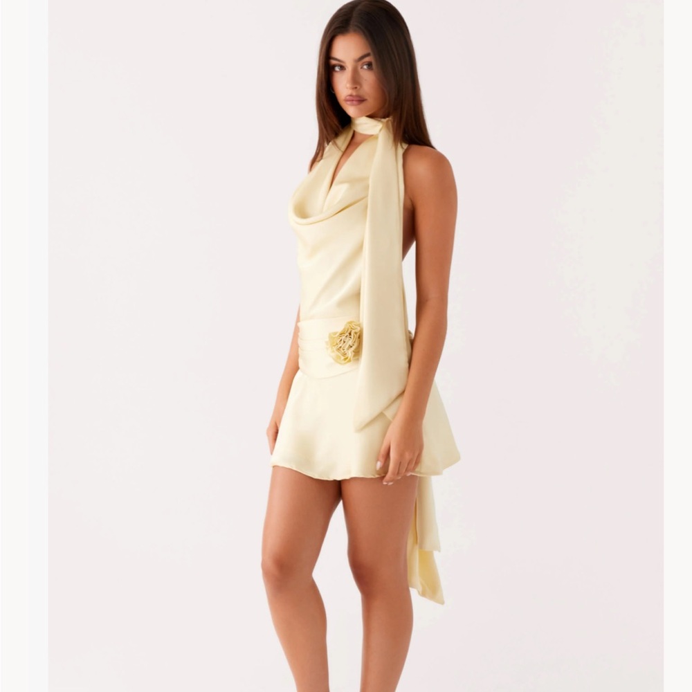 NWT Peppermayo Kenzie Mini Dress with Draped Scarf